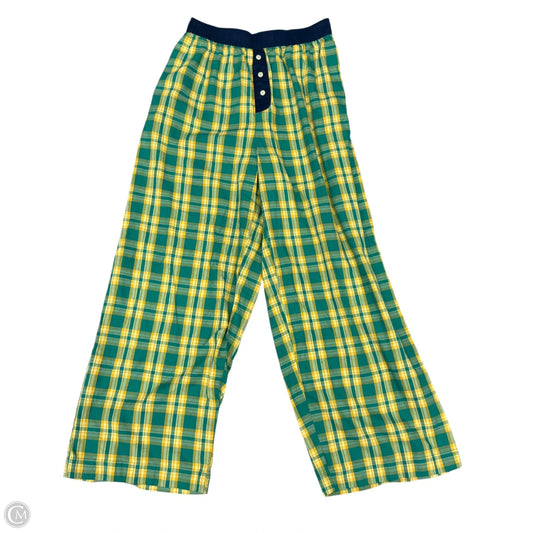 Pajama Pants By Anthropologie In Green & Yellow, Size: M