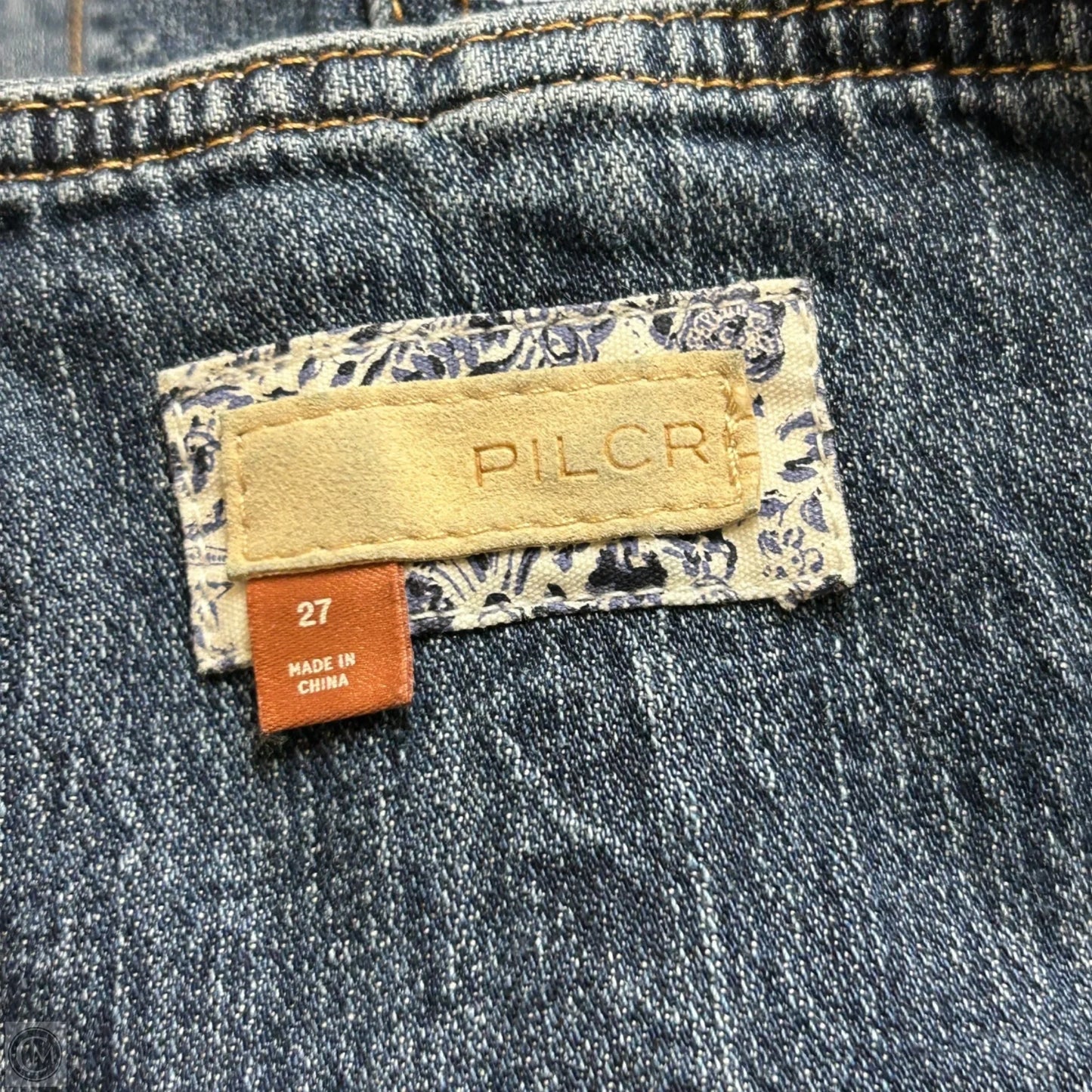 Romper By Pilcro In Blue Denim, Size: 4