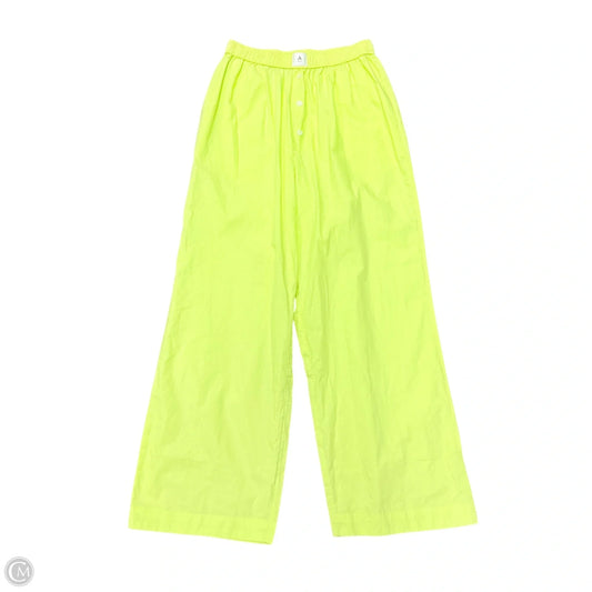 Pajama Pants By Anthropologie In Chartreuse, Size: Xs
