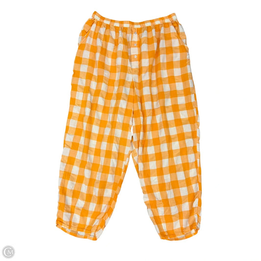Pajama Pants By Anthropologie In Orange, Size: M