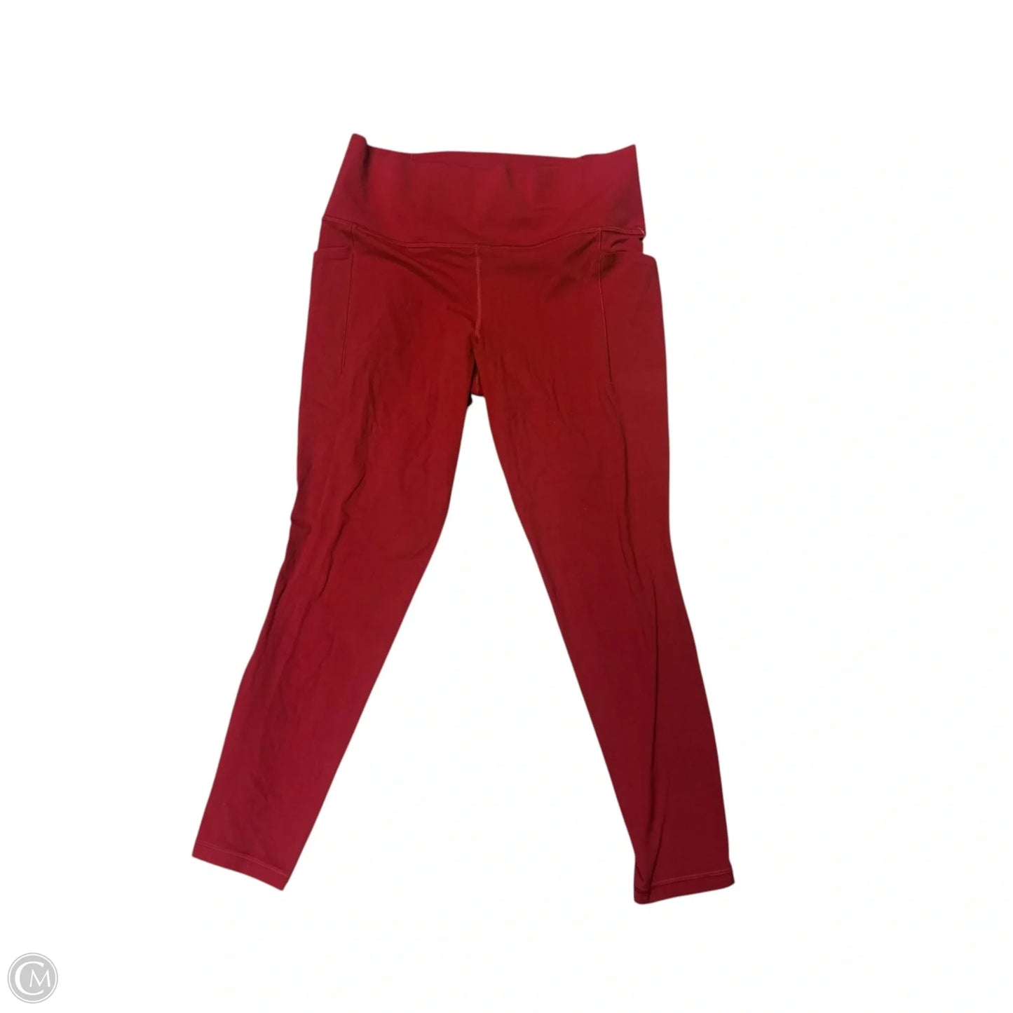 Athletic Leggings By Athleta In Red, Size: L