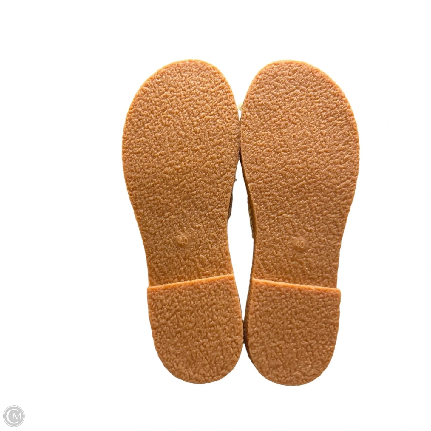 Sandals Flats In Cream, Size: 9.5
