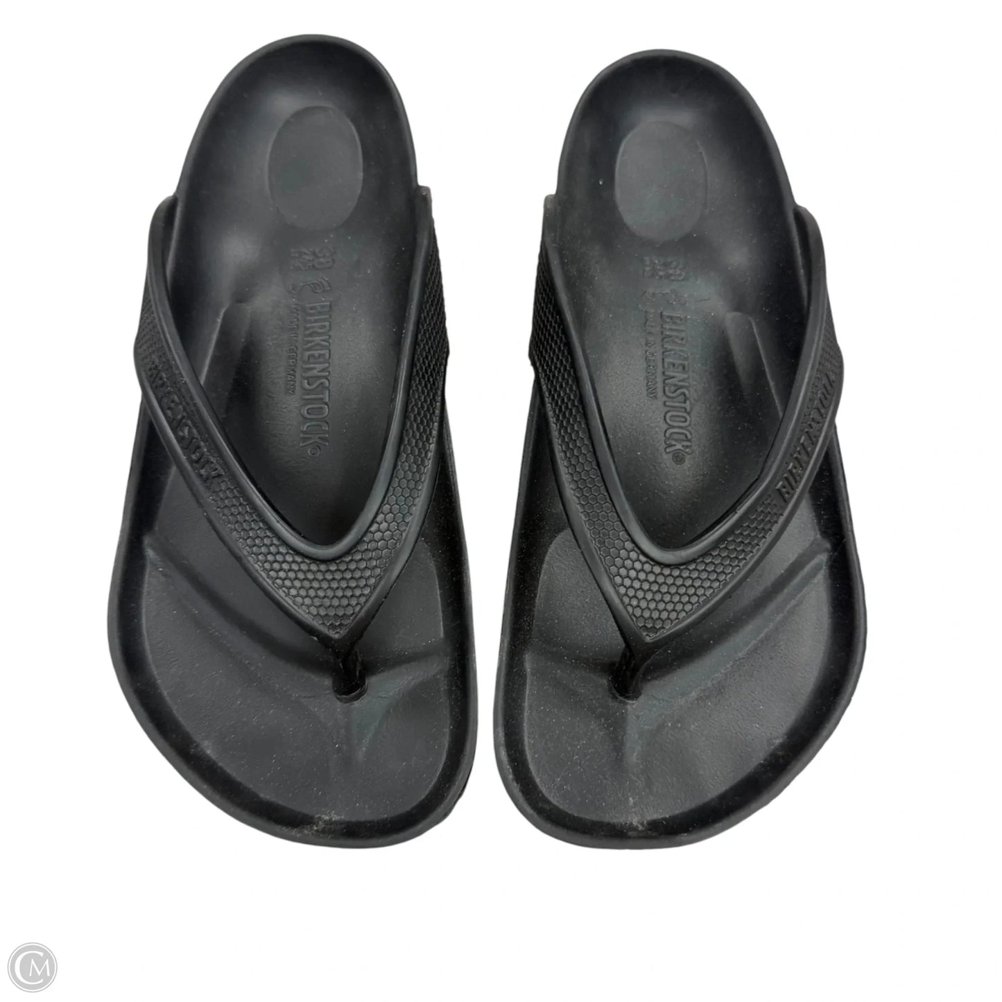 Sandals Flip Flops By Birkenstock In Black, Size: 7.5