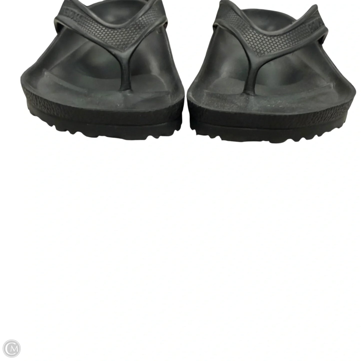 Sandals Flip Flops By Birkenstock In Black, Size: 7.5
