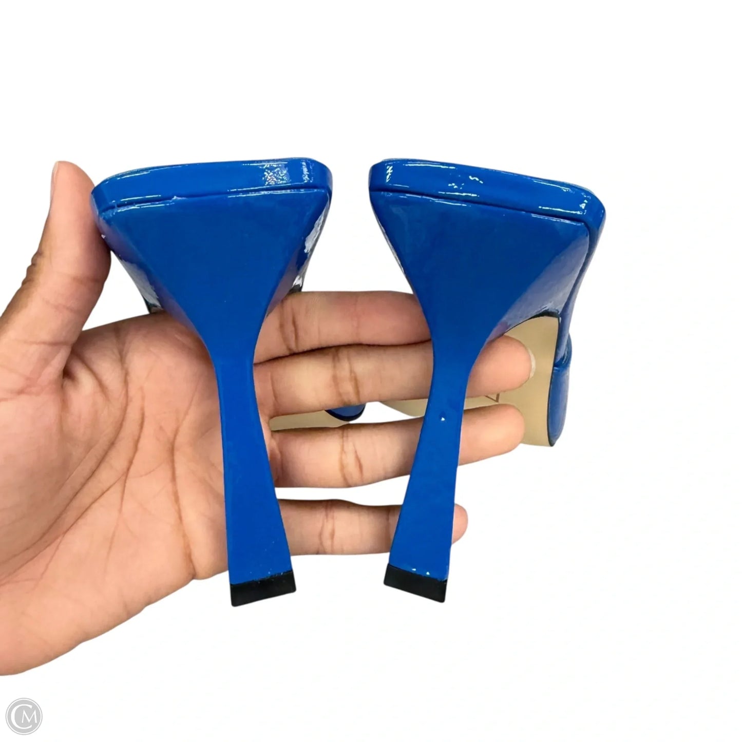 Sandals Heels Stiletto By Marc Fisher In Blue, Size: 8