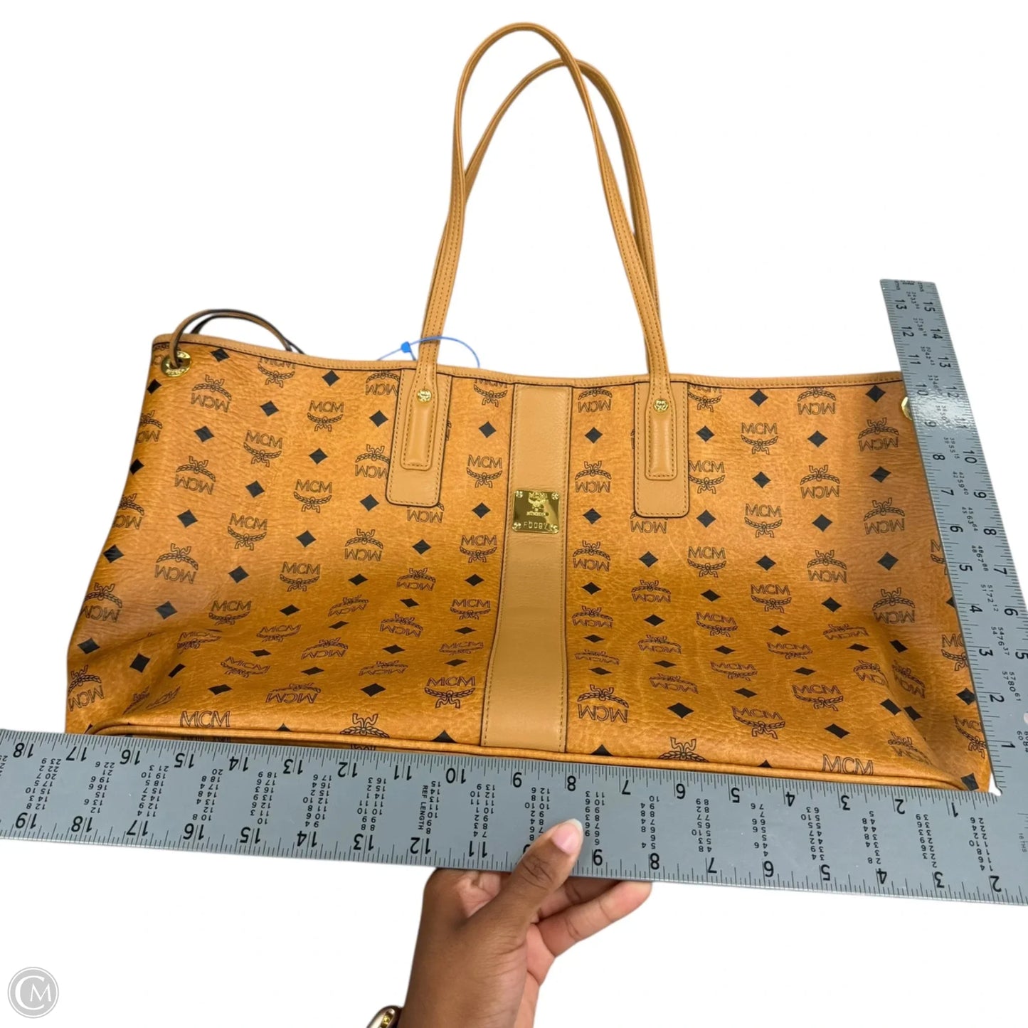 Tote Luxury Designer By Mcm, Size: Large