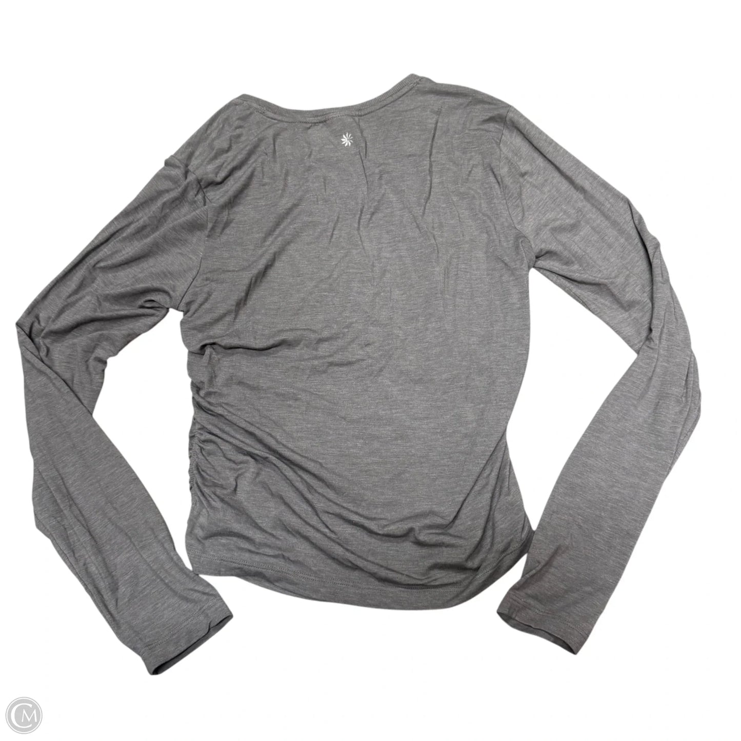 Athletic Top Long Sleeve Crewneck By Athleta In Grey, Size: M