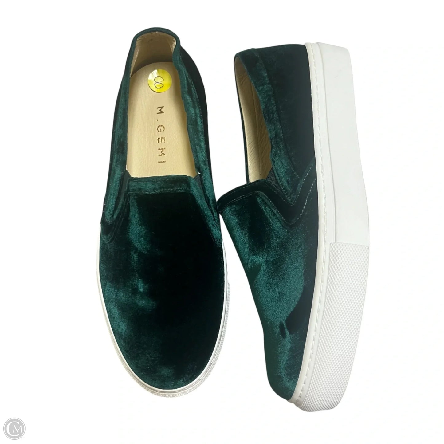 Shoes Flats By M. GEMI In Green, Size: 8