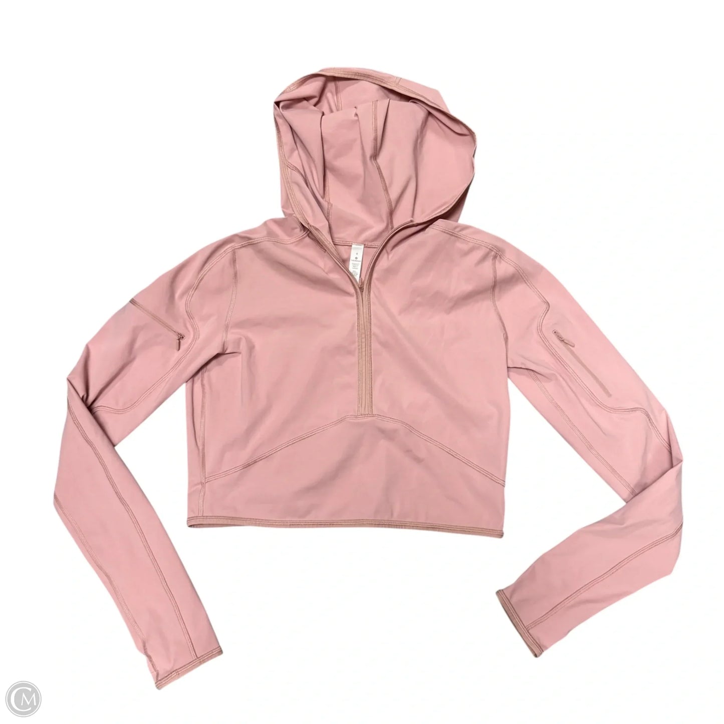 Athletic Jacket By Lululemon In Pink, Size: 8