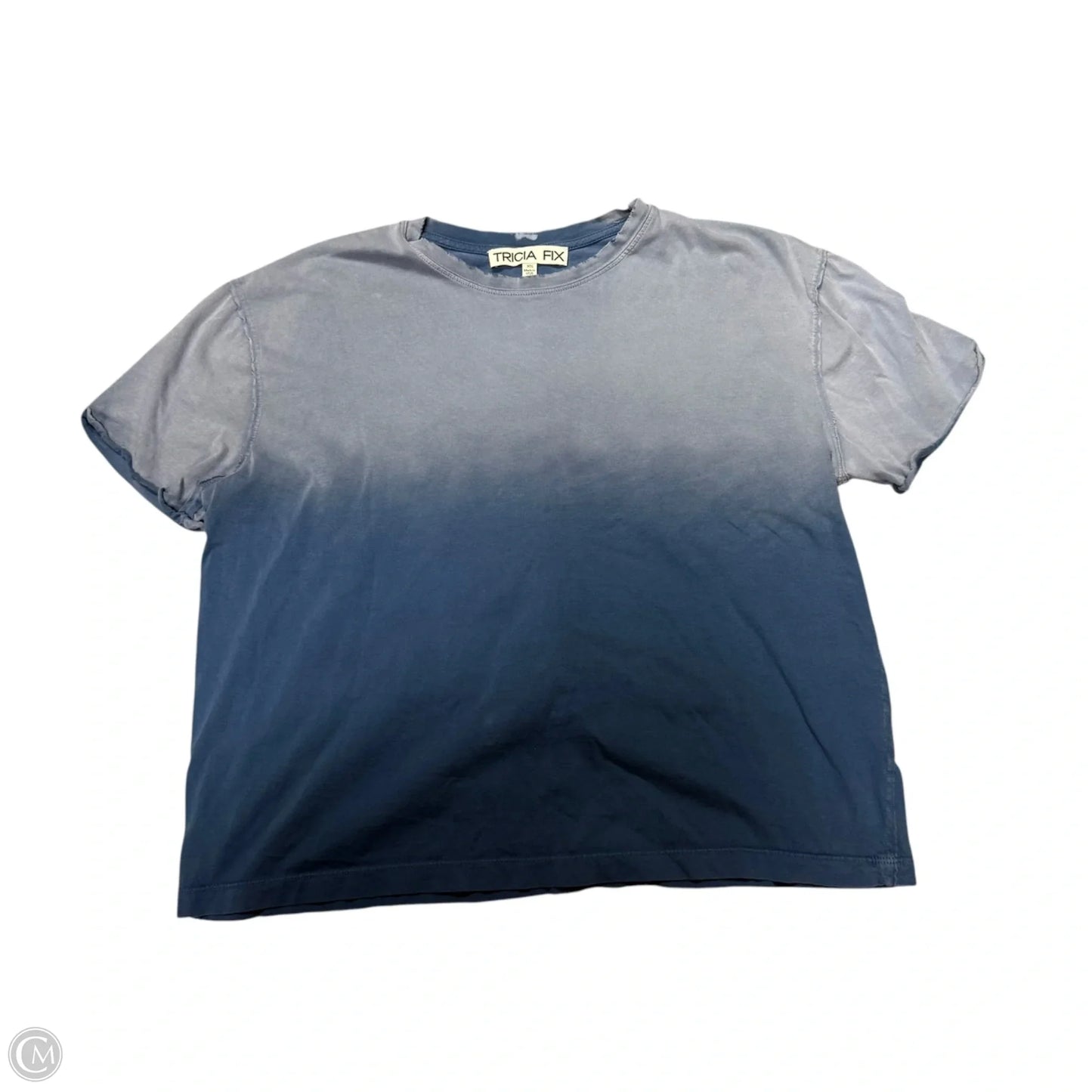 Top Short Sleeve Basic In Blue & Red & White, Size: Xs