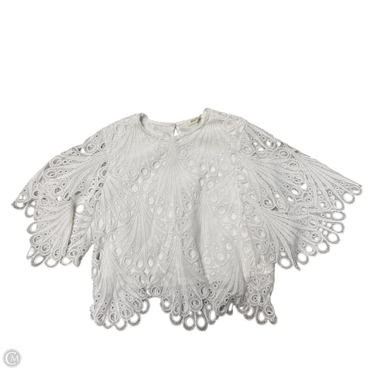 Top Short Sleeve By Blue Tassel In White, Size: S
