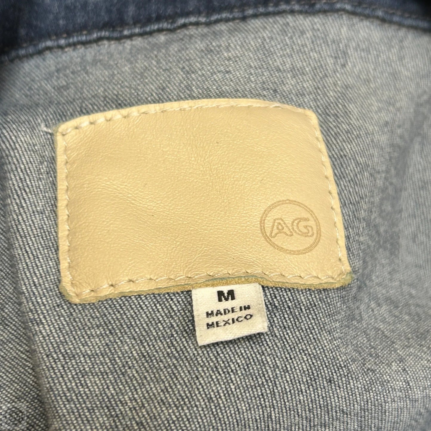 Jacket Denim By Ag Jeans In Blue Denim, Size: M