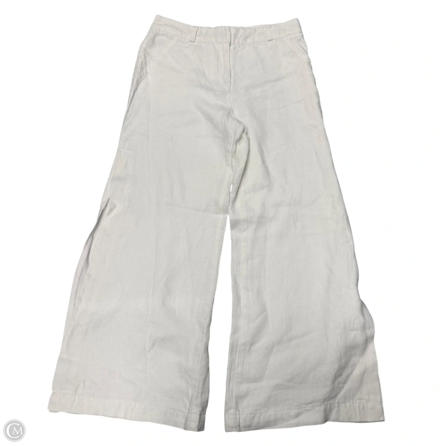 Pants Linen By Boston Proper In White, Size: 6