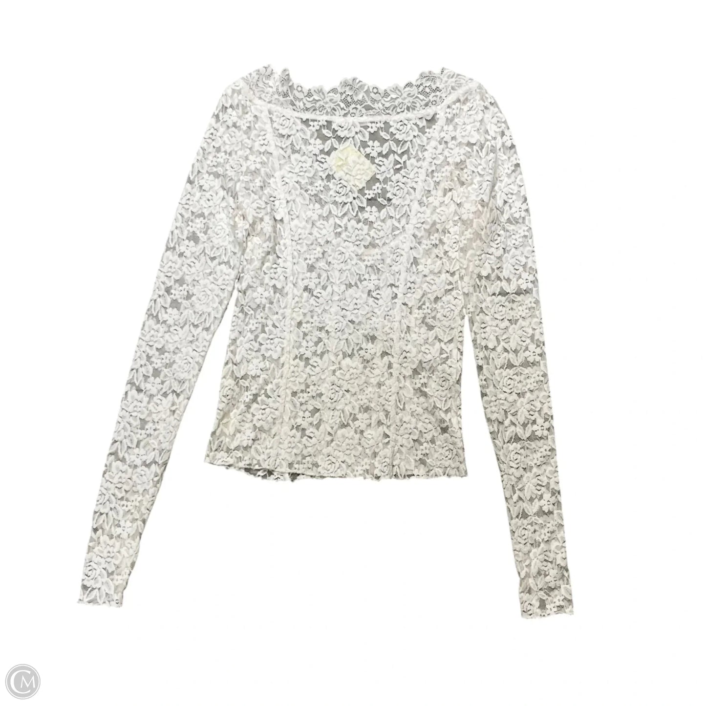 Top Long Sleeve By Free People In White, Size: Xs