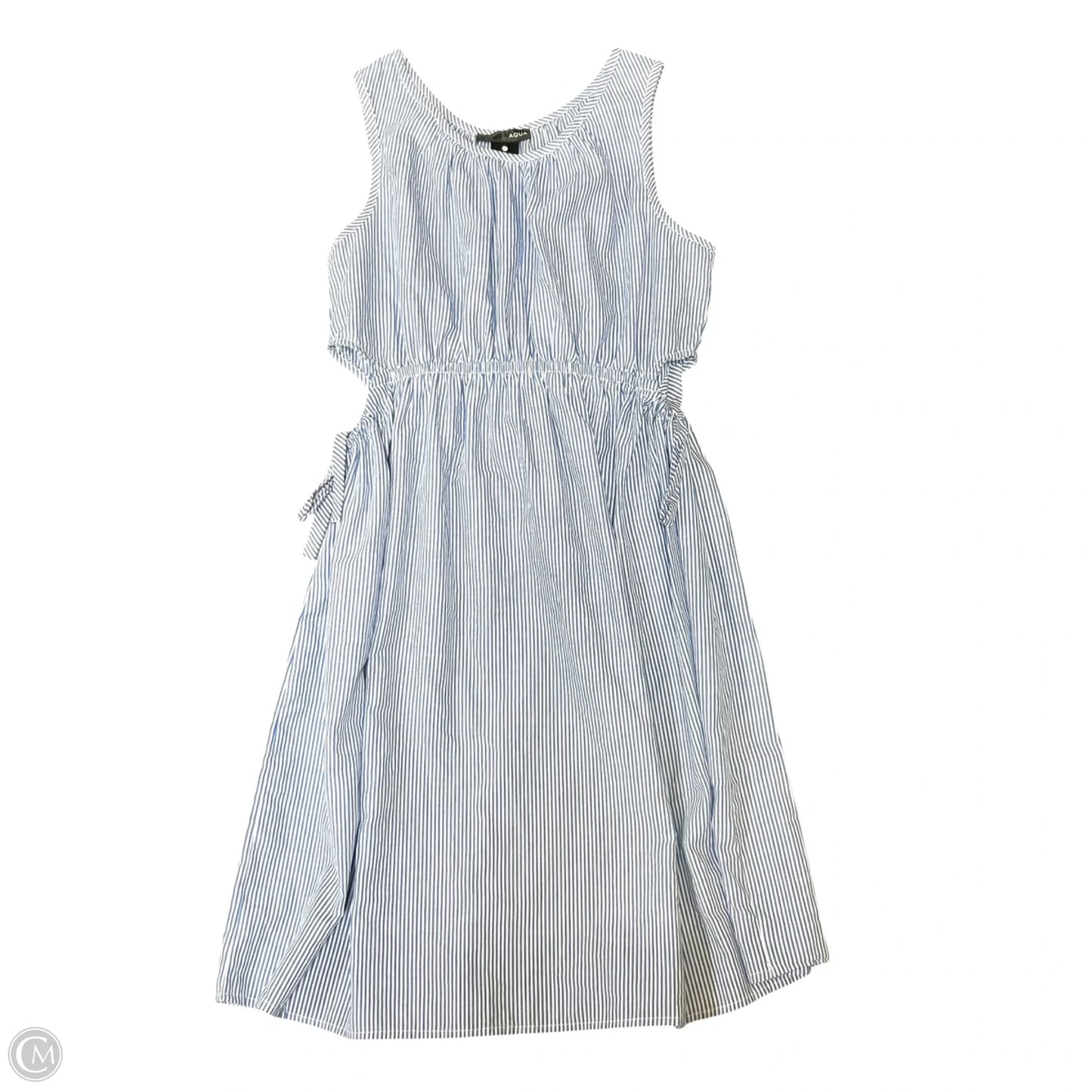 Dress Casual Short By Aqua In Blue & White, Size: Xs