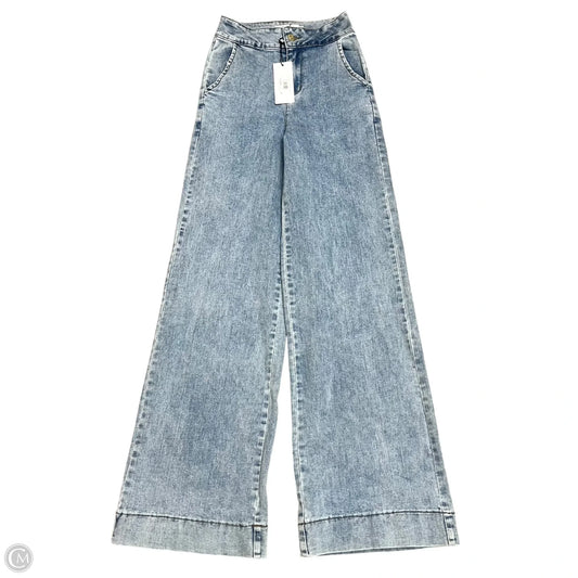 Jeans Wide Leg By Molly Bracken In Blue Denim, Size: 10