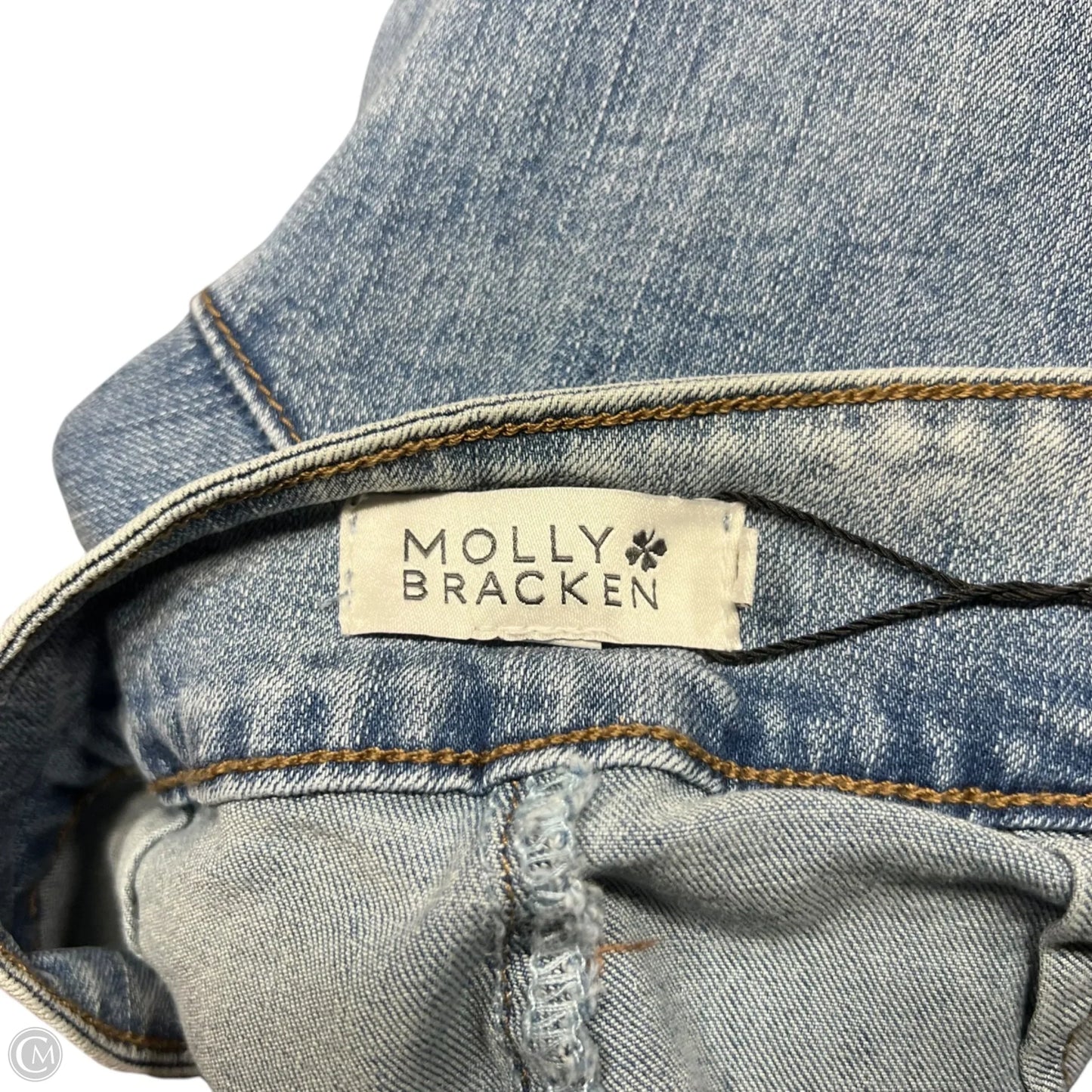 Jeans Wide Leg By Molly Bracken In Blue Denim, Size: 10