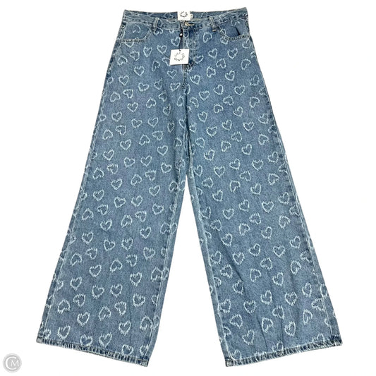 Jeans Wide Leg By Lili Sidonio In Blue Denim, Size: 12
