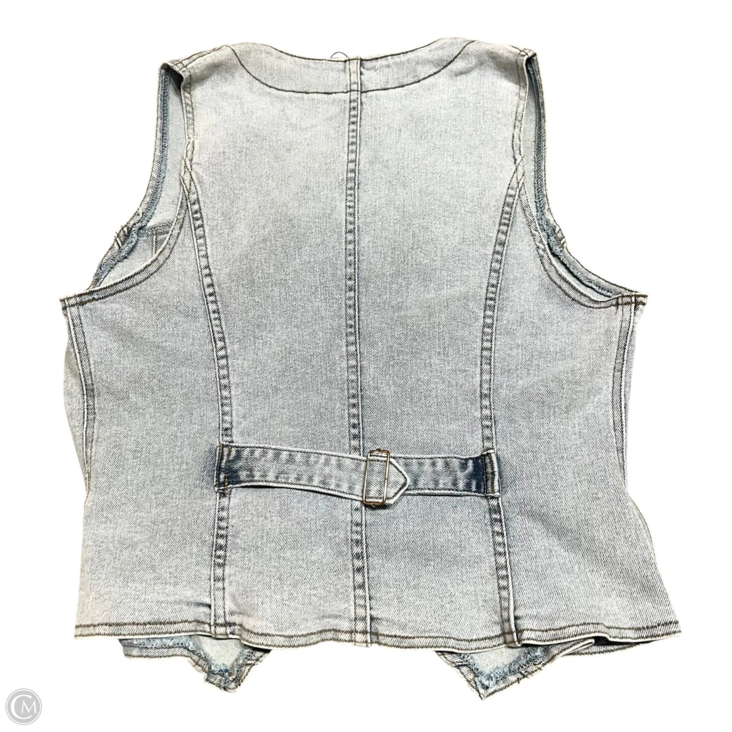 Top Sleeveless By Molly Bracken In Blue Denim, Size: Xl