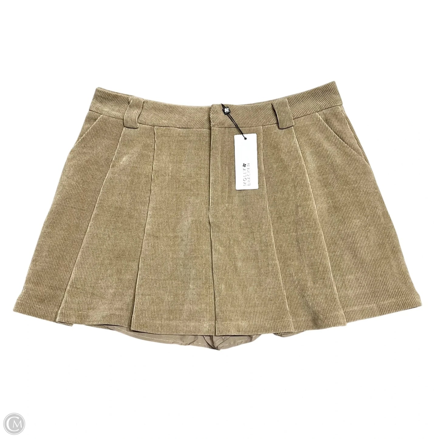 Skirt Mini & Short By Molly Bracken In Beige, Size: Xl