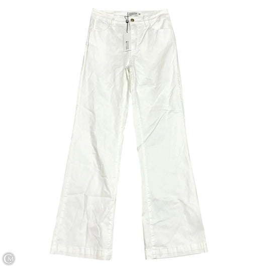 Jeans Straight By Molly Bracken In White Denim, Size: 10