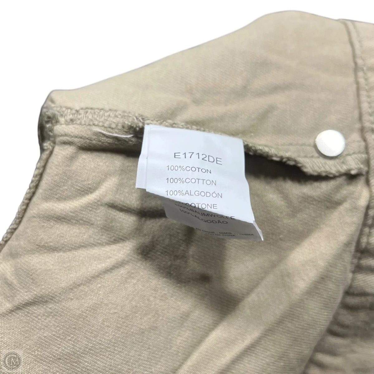 Jacket Denim By Molly Bracken In Beige, Size: S