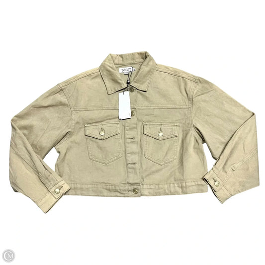 Jacket Denim By Molly Bracken In Beige, Size: M
