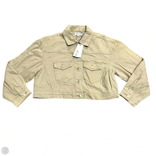 Jacket Denim By Molly Bracken In Beige, Size: Xl