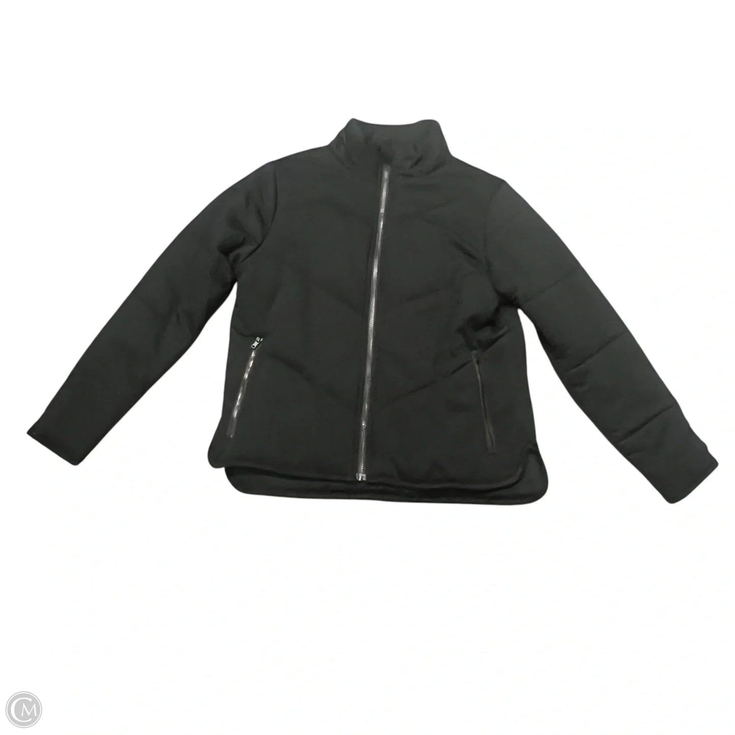 Jacket Puffer & Quilted By Three Dots In Black, Size: S