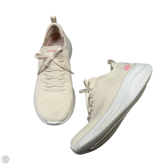 Shoes Athletic By Skechers In Cream & White, Size: 7