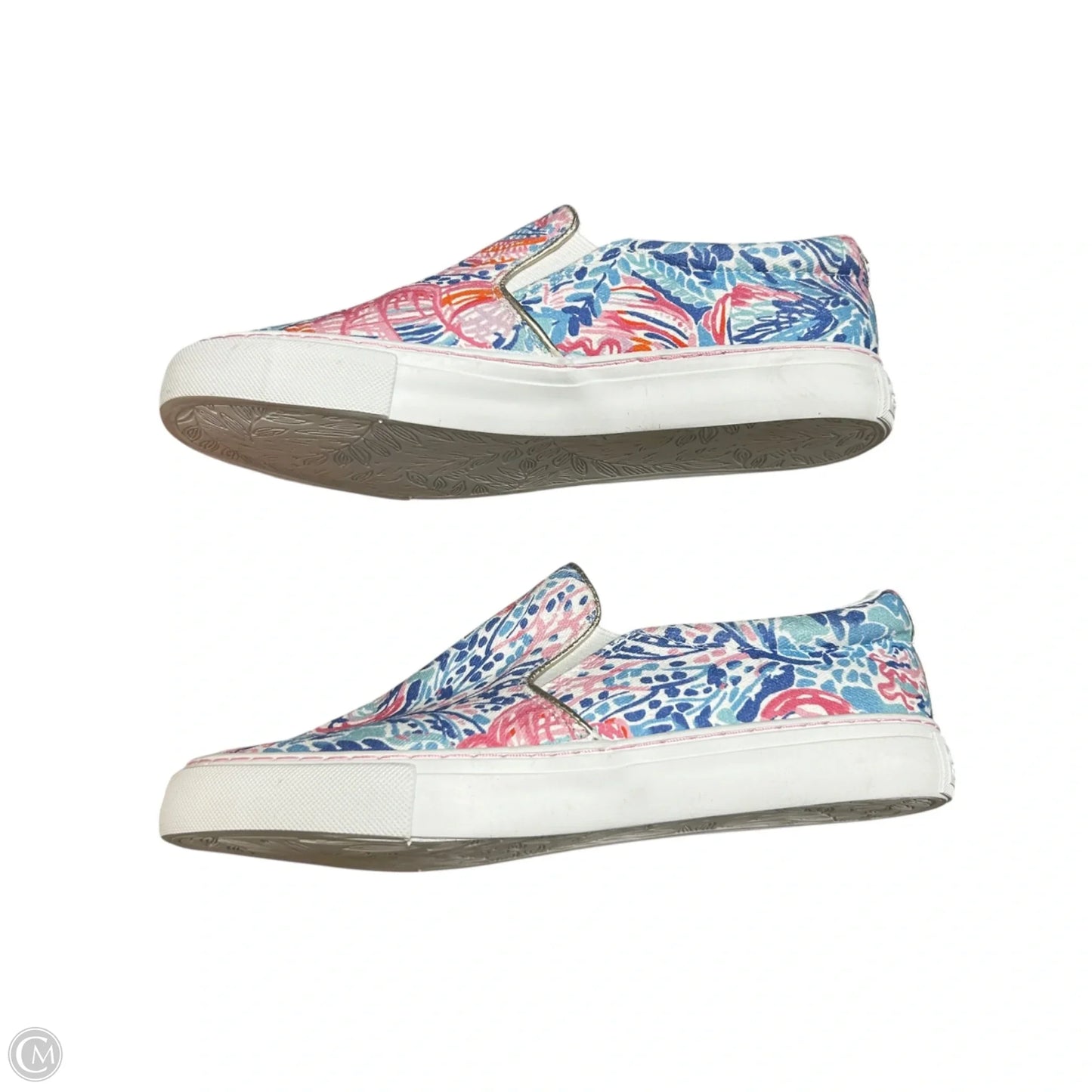 Shoes Designer By Lilly Pulitzer In Blue & Pink, Size: 6