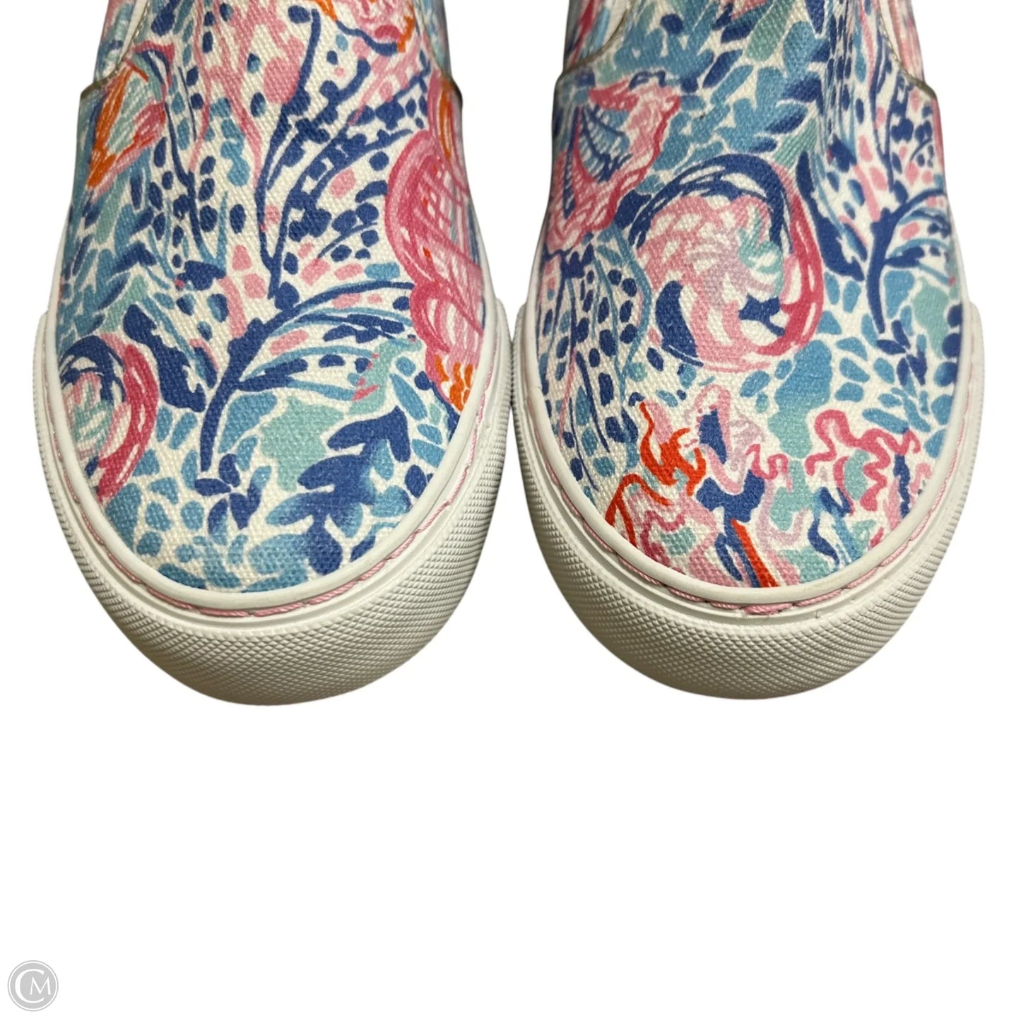 Shoes Designer By Lilly Pulitzer In Blue & Pink, Size: 6