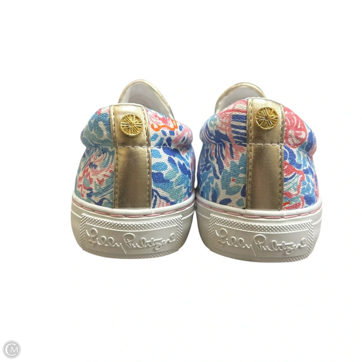 Shoes Designer By Lilly Pulitzer In Blue & Pink, Size: 6
