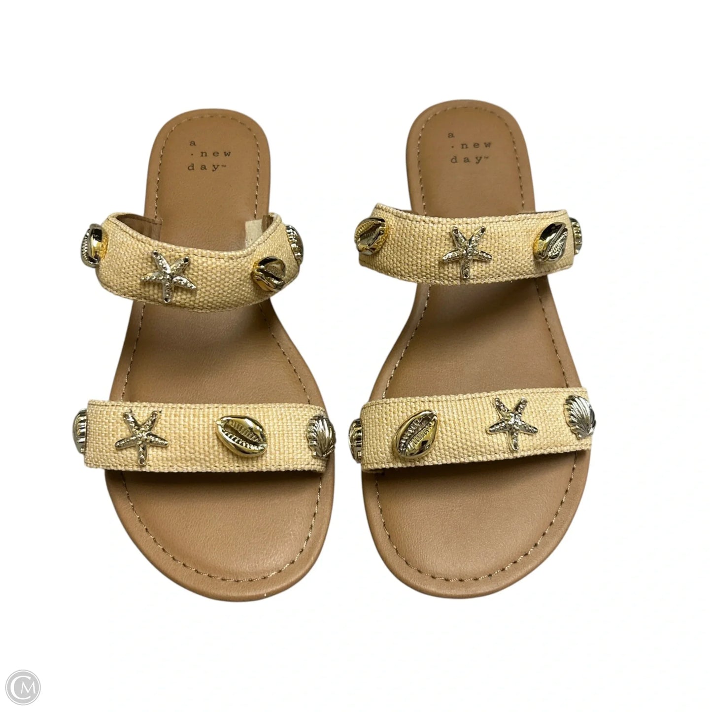 Sandals Flats By A New Day In Tan, Size: 6