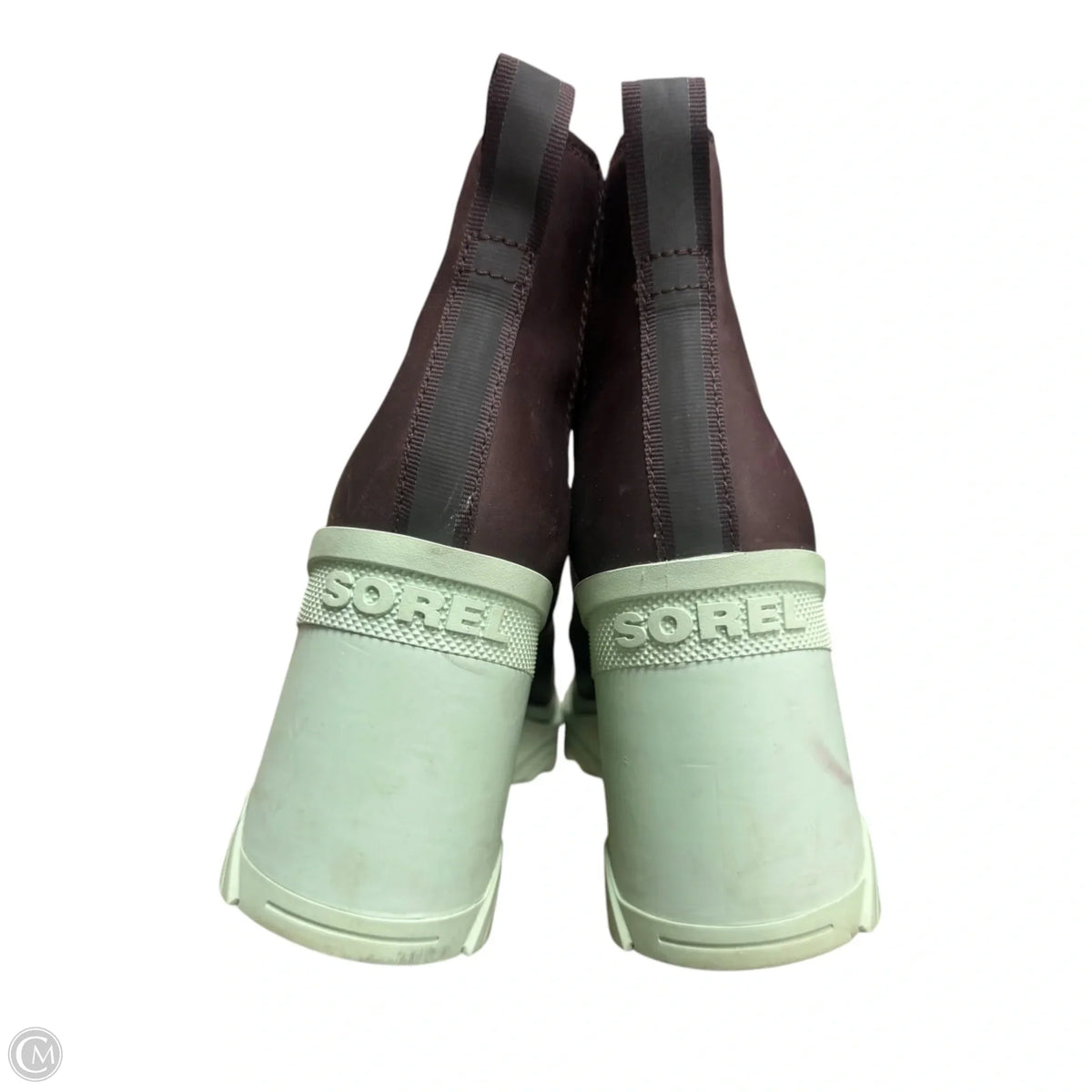 Boots Ankle Heels By Sorel In Brown, Size: 8