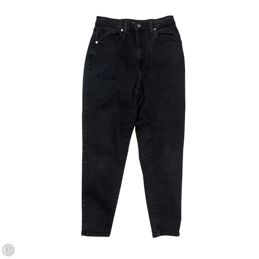 Jeans Straight By Levis In Black Denim, Size: 10