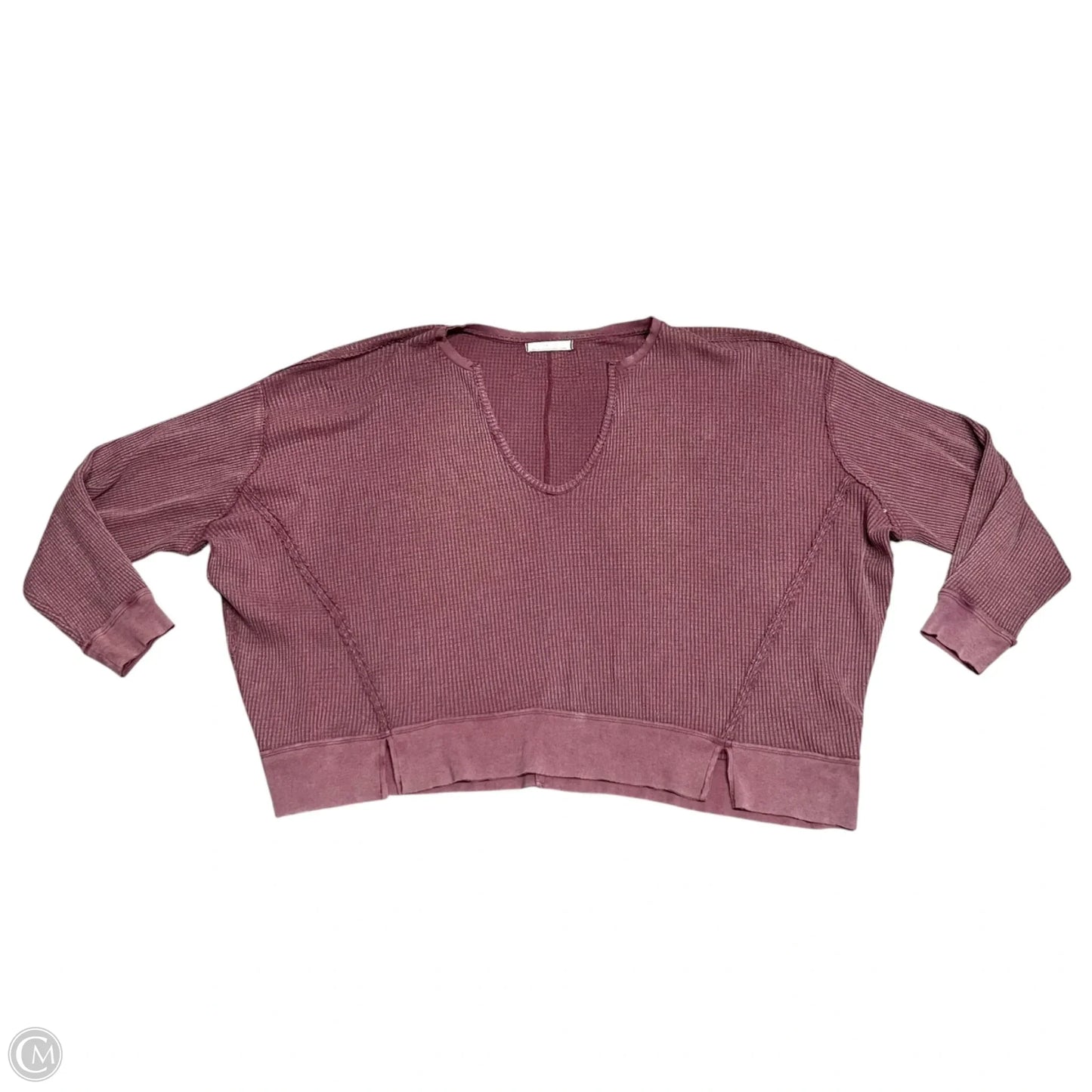 Sweatshirt Crewneck By We The Free In Maroon, Size: M