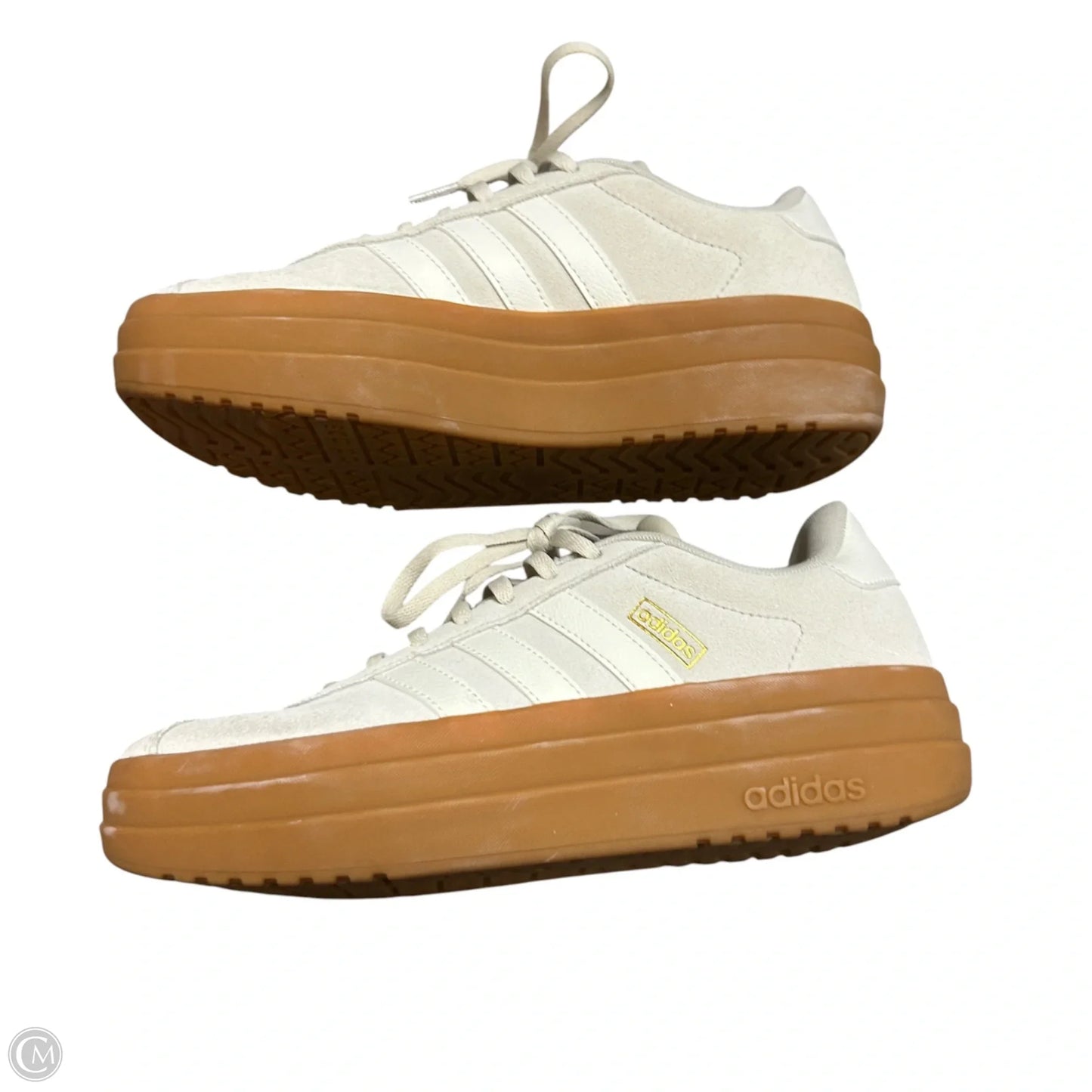 Shoes Sneakers By Adidas In Cream, Size: 8