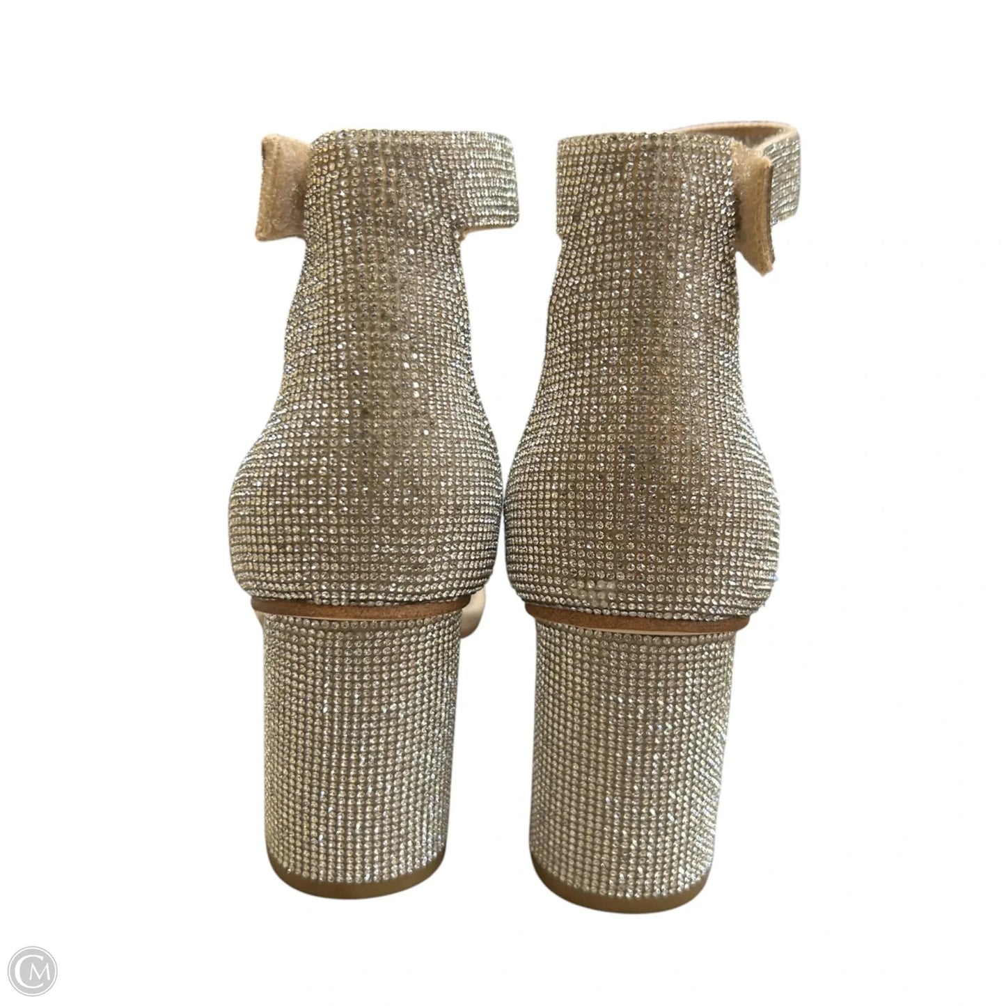 Sandals Heels Block By Jeffrey Campbell In Silver, Size: 6.5
