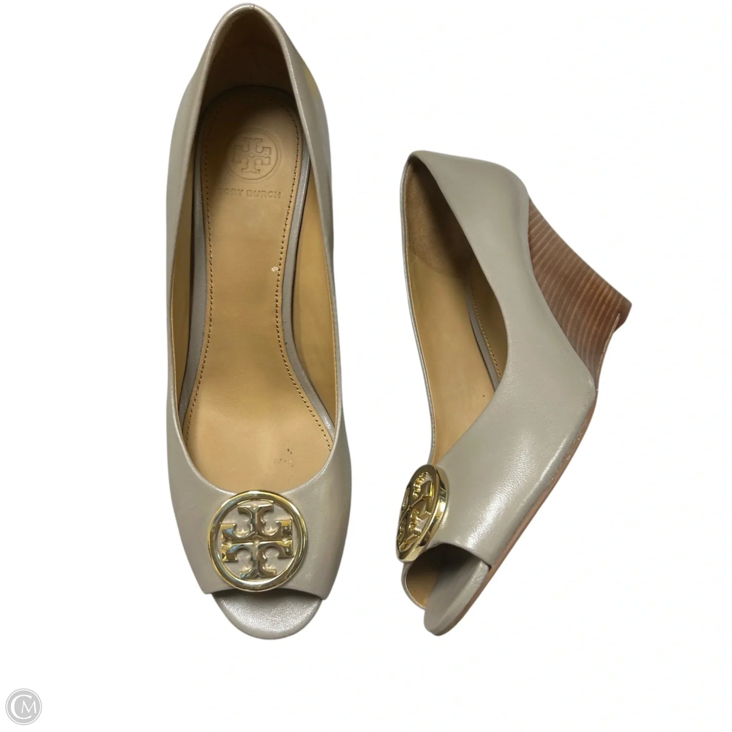 Shoes Designer By Tory Burch In Taupe, Size: 8.5
