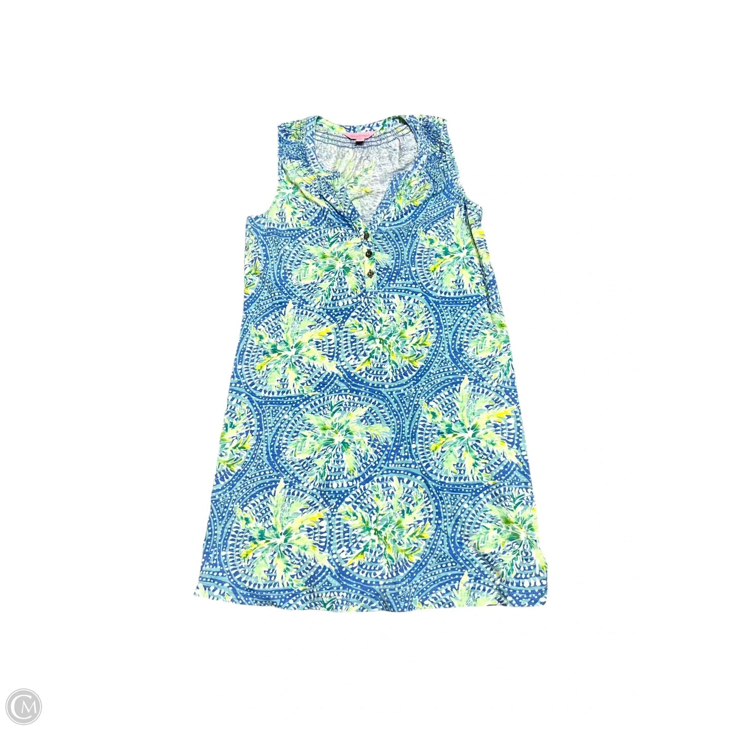 Dress Designer By Lilly Pulitzer In Blue & Green, Size: Xs