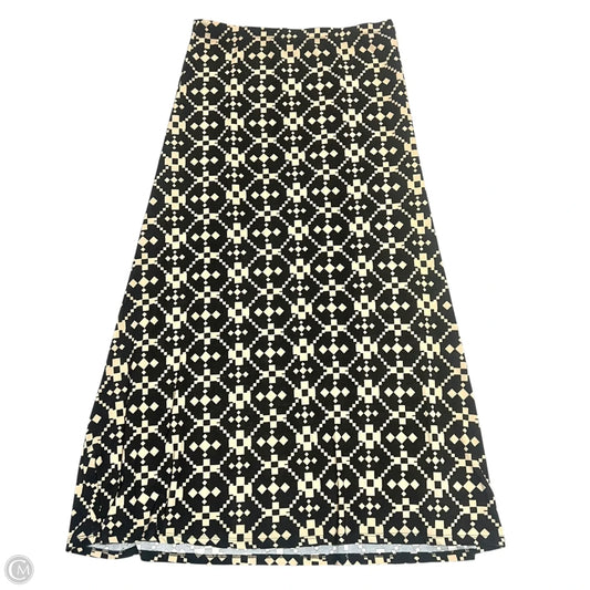 Skirt Maxi By Bestow In Black & Cream, Size: Xl
