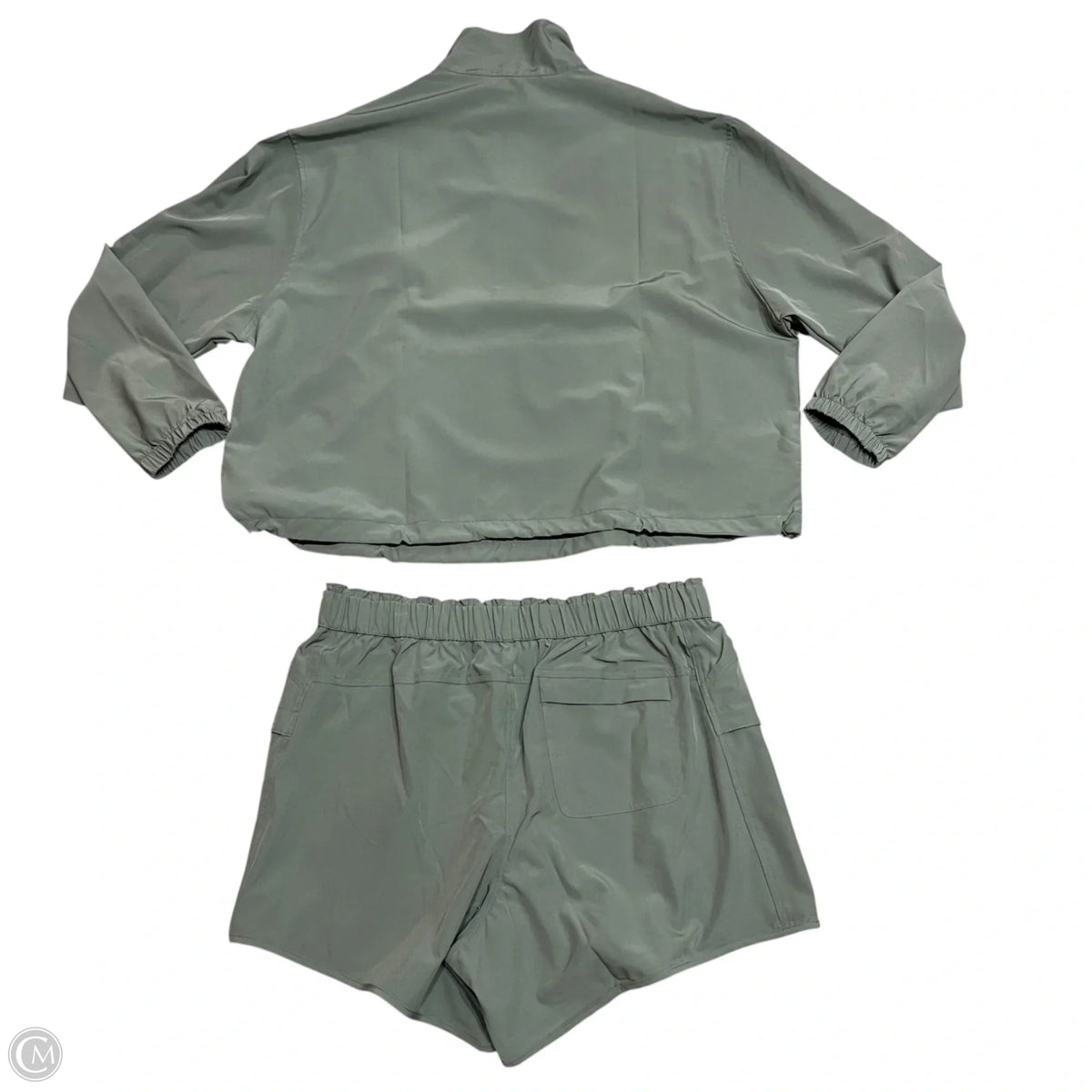 Athletic Shorts 2pc By Rae Mode In Green, Size: 1x
