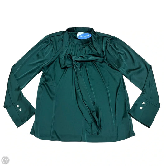 Top Long Sleeve By Cartorlina In Green, Size: S