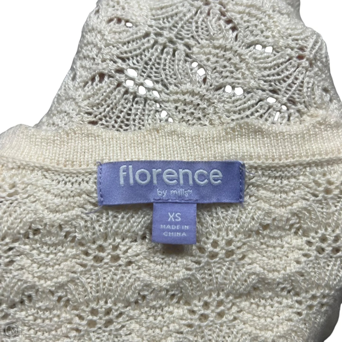 Cardigan By Florence By Mills In Cream, Size: Xs