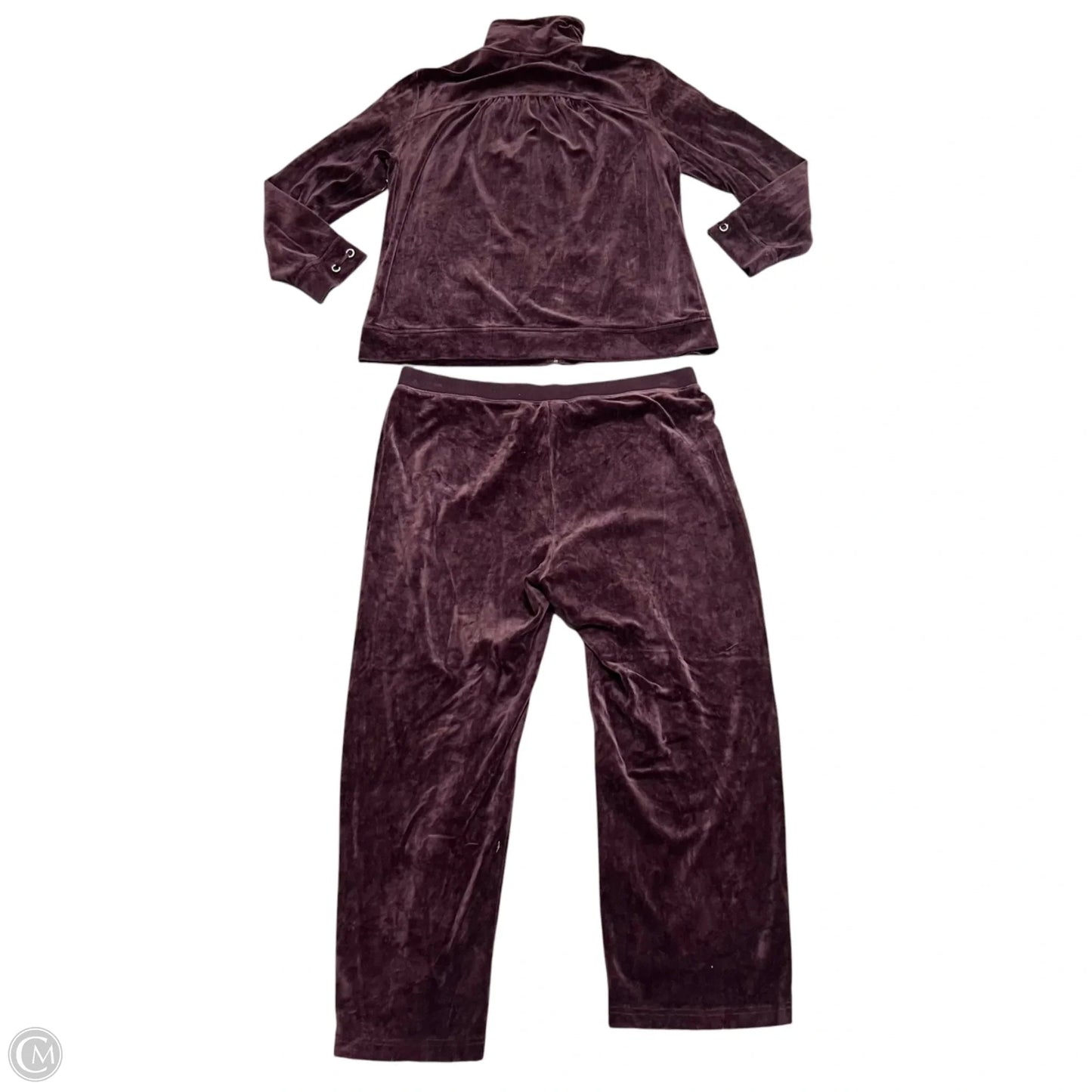Pants Set 2pc By Zenergy By Chicos In Maroon, Size: Xl
