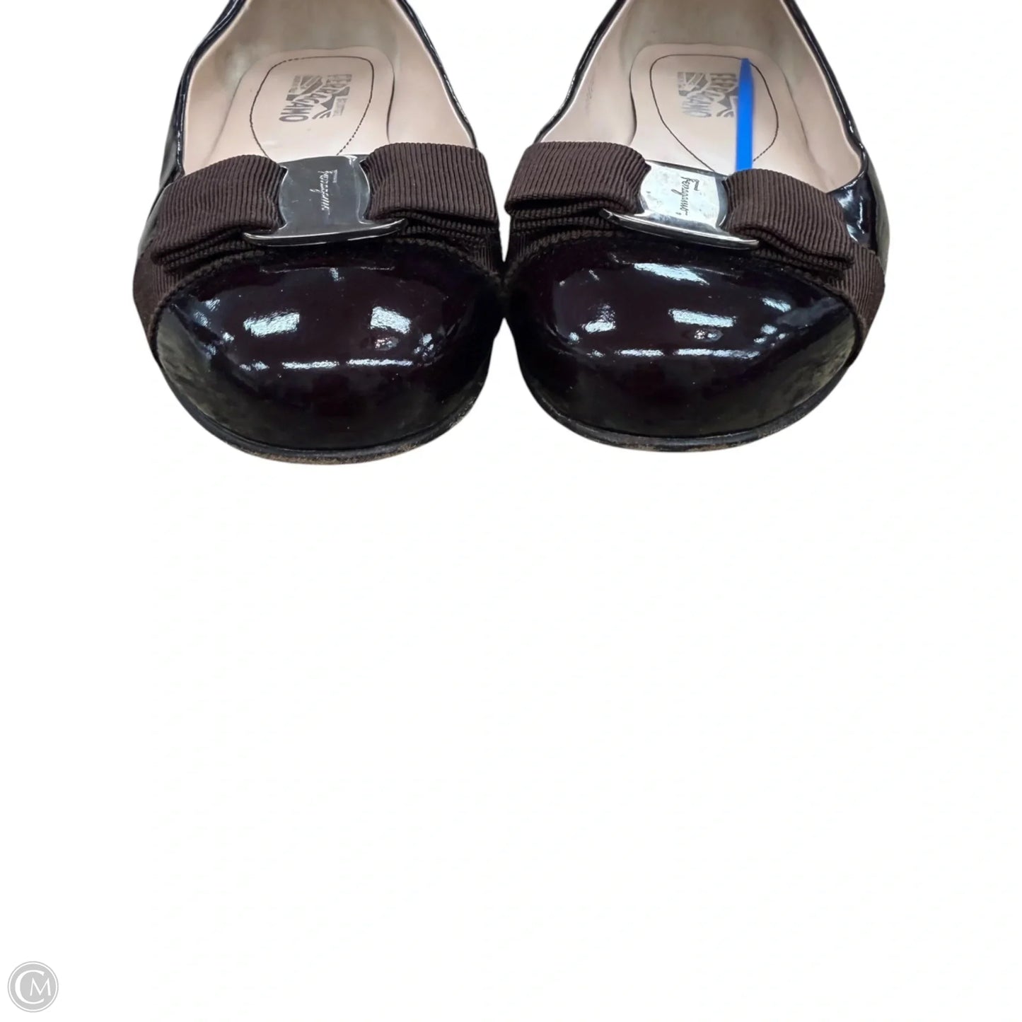 Shoes Luxury Designer By Ferragamo In Brown, Size: 10