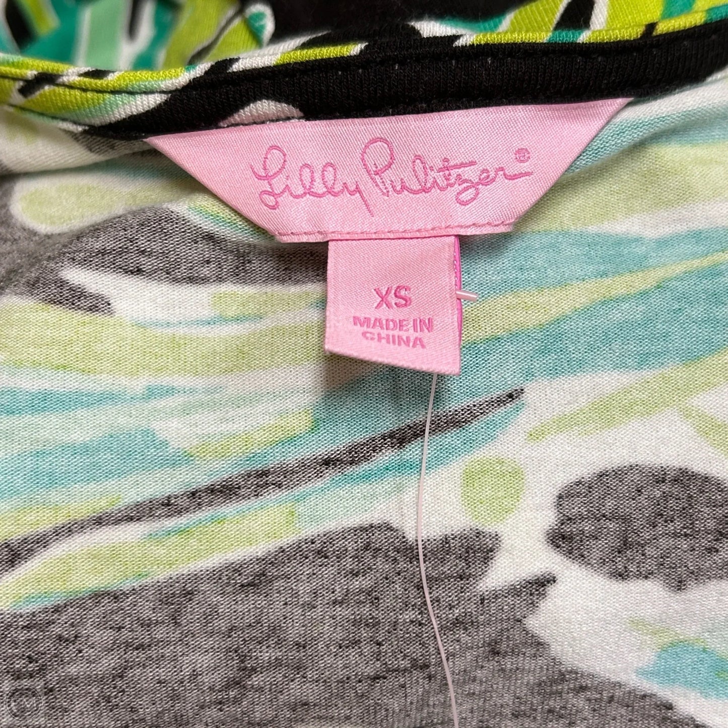 Dress Designer By Lilly Pulitzer In Black & Green, Size: Xs