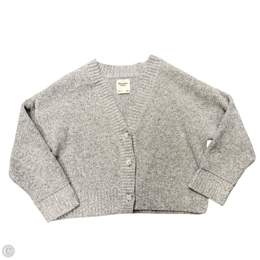 Sweater Cardigan By Abercrombie And Fitch In Grey, Size: L