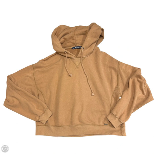 Sweatshirt Hoodie By Abercrombie And Fitch In Brown, Size: M
